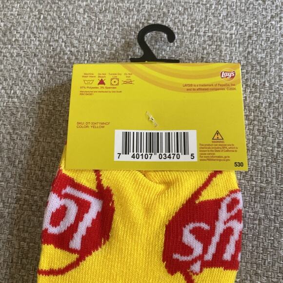 Lay’s Potato Chips Novelty Crew Socks - Picture 4 of 6